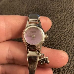 Studio C quartz watch with charm